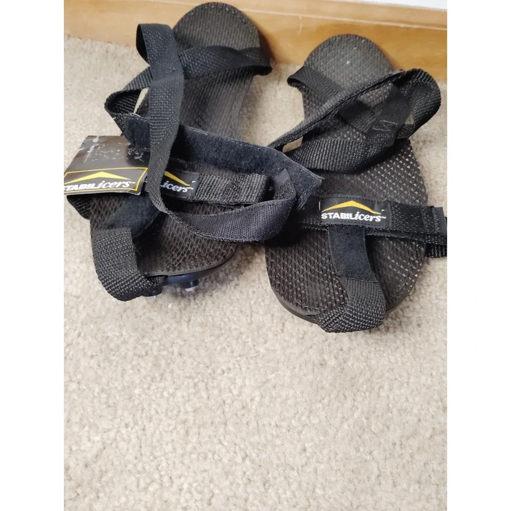 NWT-STABILicers Traction Cleats Overshoes XL Black Ice Hiking Snow Grip‎ Spikes